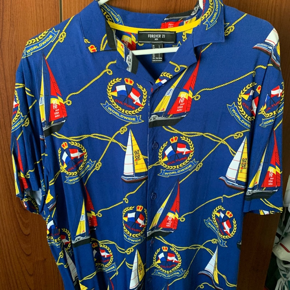 Forever 21 Sailor Button Up